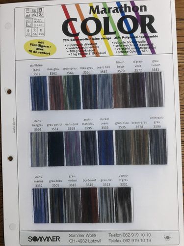 Sockenwolle Marathon Color, 100 g
