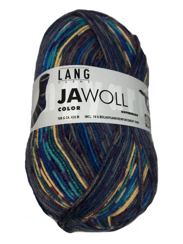 Sockenwolle Jawoll (Lang) 75% Schurwolle, 25% Polamid, 4-fädig, inkl. Beilaufgarn, 100 g